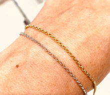 Load image into Gallery viewer, Bracelet DIANE Medal LOVE Engraving on Demand 18K Gold
