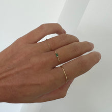 Load image into Gallery viewer, Ring OLIVIA 18K Gold Ring and Emerald Baguette Cut 0.06ct
