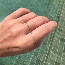 Load image into Gallery viewer, Ring OLIVIA 18K Gold Ring and Emerald Baguette Cut 0.06ct
