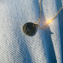 Load image into Gallery viewer, MURIEL Cross Medallion With Chain 18K Gold Engraving On Demand
