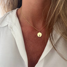 Load image into Gallery viewer, MURIEL Cross Medallion With Chain 18K Gold Engraving On Demand
