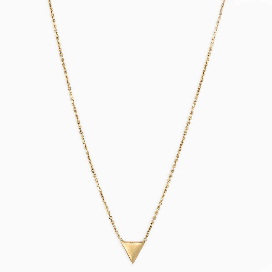 Necklace MARIE 18K Gold Chain Necklace Mini Pyramid