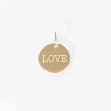 Load image into Gallery viewer, DELPHINE Medallion LOVE 18K Gold Engraving On Demand
