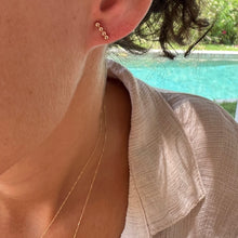 Load image into Gallery viewer, Earrings LUNA - Four Bubble Stud &amp; 18K gold
