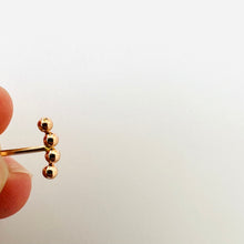 Load image into Gallery viewer, Earrings LUNA - Four Bubble Stud &amp; 18K gold
