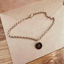 Load image into Gallery viewer, Bracelet DIANE Medal LOVE Engraving on Demand 18K Gold

