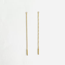 Load image into Gallery viewer, Earrings YVONNE 3 in 1 - 18K Gold Baguette Diamond 0.06ct
