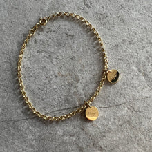 Load image into Gallery viewer, Bracelet DIANE Medal LOVE Engraving on Demand 18K Gold
