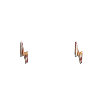 Load image into Gallery viewer, Earrings ARIANE Thin and Delicate Lightning 18K Gold
