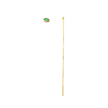 Load image into Gallery viewer, Earrings JULIETTE - Marquise Cut Emerald with Extension - 18K gold
