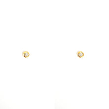 Load image into Gallery viewer, Earrings LÉA 18K Gold and Round Diamonds Earrings
