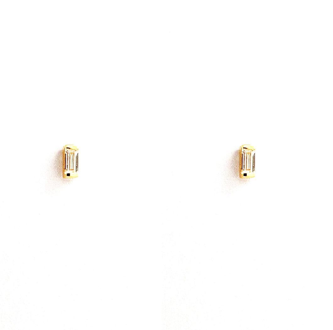 Earrings MONA 18K Gold and Baguette Diamonds Earring