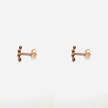 Load image into Gallery viewer, Earrings LUNA - Four Bubble Stud &amp; 18K gold
