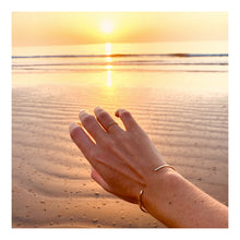 Load image into Gallery viewer, Bracelet ANNIE - Open Bangle &amp; Baguette Diamonds 18K Gold
