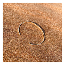 Load image into Gallery viewer, Bracelet ANNIE - Open Bangle &amp; Baguette Diamonds 18K Gold
